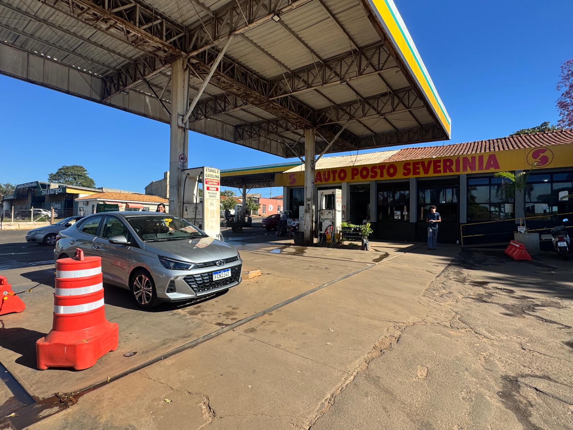 Área de abastecimento e cobertura do posto